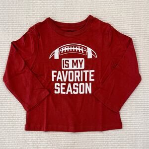 NWT Children's Place Hampton Red/Brown Football Graphic Tee - SIZE 12-18M
